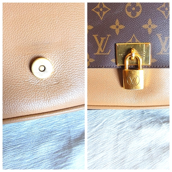 LOUIS VUITTON Monogram Canvas & Sesame Marignan Bag - Picture 12 of 14